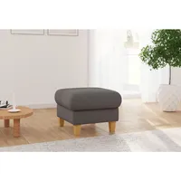 Sit & More Hocker Rochelle E, Graphit, Holz, Buche, massiv, quadratisch, 58x47x58 cm, DGM-Klimapakt, Made in Europe, Oeko-Tex® Standard 100, Goldenes M, Stauraum, Wohnzimmer, Hocker, Sitzhocker