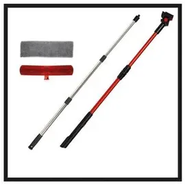 Einhell Teleskopstangenset Brillianto Schwarz/Rot/Silber