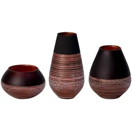 Villeroy & Boch Manufacture Swirl Deko-Set 3-teilig