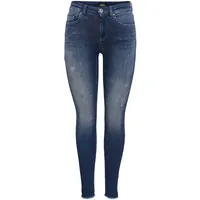 Only Blush Life Mid Skinny Ankle Raw Rea811 Jeans
