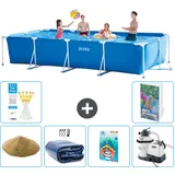 Rechteckiger Frame Pool - 450x220x84 Cm - 7-teilig  S36