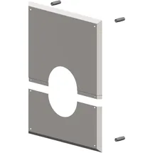 ALTERNATIVE HAUSTECHNIK ATEC Abgas 3330 Wandblende mit Hinterlüftung, DN110