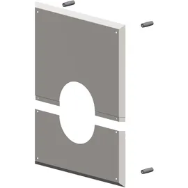 ALTERNATIVE HAUSTECHNIK ATEC Abgas 3330 Wandblende mit Hinterlüftung, DN110