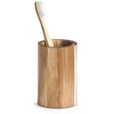 Zeller Zahnputzbecher Holz Braun