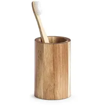 Zeller Zahnputzbecher Holz Braun