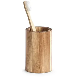 Zeller Zahnputzbecher Holz Braun
