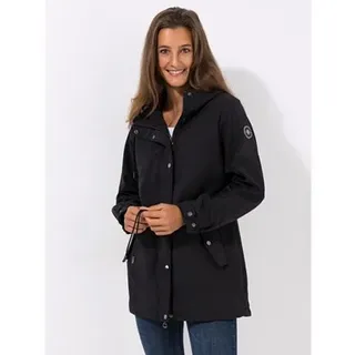 CENTIGRADE Softshelljacke Kapuze Tunnelzug Pattentaschen