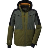 KILLTEC Herren Skijacke/Funktionsjacke mit abzippbarer Kapuze und Schneefang KSW 407 MN SKI JCKT, mud, 3XL,