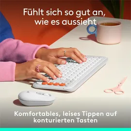 Logitech POP Icon Keys DE Offwhite / Orange