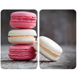 WENKO Herdabdeckplatten Macarons bunt 2 St.