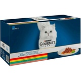 PURINA GOURMET Perle Katzenfutter in Soße 60er PACK Katzennassfutter 60 x 85 g