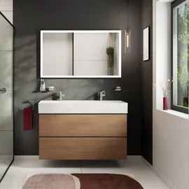 Hansgrohe Xilesa E Waschtischunterschrank 2 Schubkästen, Eiche Kaschmir