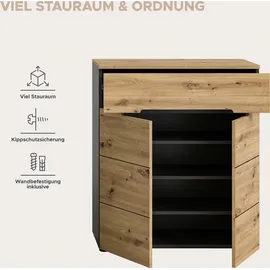 Home Affaire REHAT Garderobenspiegel 80 x 37 x 190 grau