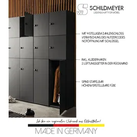Schildmeyer Locked Spind Schrank 159256 80x40x180 anthrazit