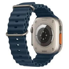 Apple Watch Ultra 2 GPS + Cellular 49 mm Titangehäuse natur, Ocean Armband blau