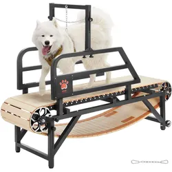 VEVOR Hundelaufband für mittelgroße Hunde 100kg Indoor-Laufmaschine 190x56x143cm