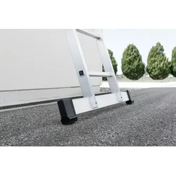 PROREGAL Sprossen-Anlegeleiter mit Standard-Traverse 12 Sprossen
