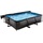 EXIT TOYS Exit Black Wood Pool 300x200x65cm mit und Sonnensegel - Schwarz