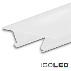 ISOLED Zubehör für Profil CORNER12 BORDERLESS - Abdeckung, 200cm, COVER46, weiß/klar, 85% Transluzenz ISO-114745
