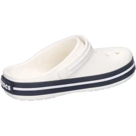 Crocs Crocband Clog Weiß/Marineblau, Größe 46, Weiß Marineblau, 29/30 EU