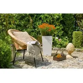 LECHUZA Cubico Cottage 30 Komplettset 30 x 30 x 56 cm weiß