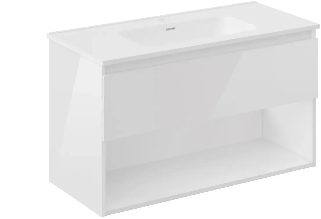 Cosmic Bbest 1 Schublade Und 1 Dekorativer Schrank mit Teckstone-Waschbecken, Wjb010p1001229 WJB010P1001229