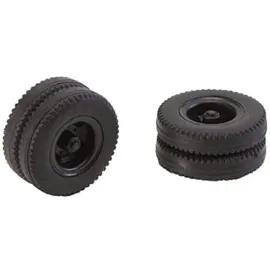 faller® Faller 2 Kompletträder (Zwillingsbereifung) Reifen und Oldtimer-LKW