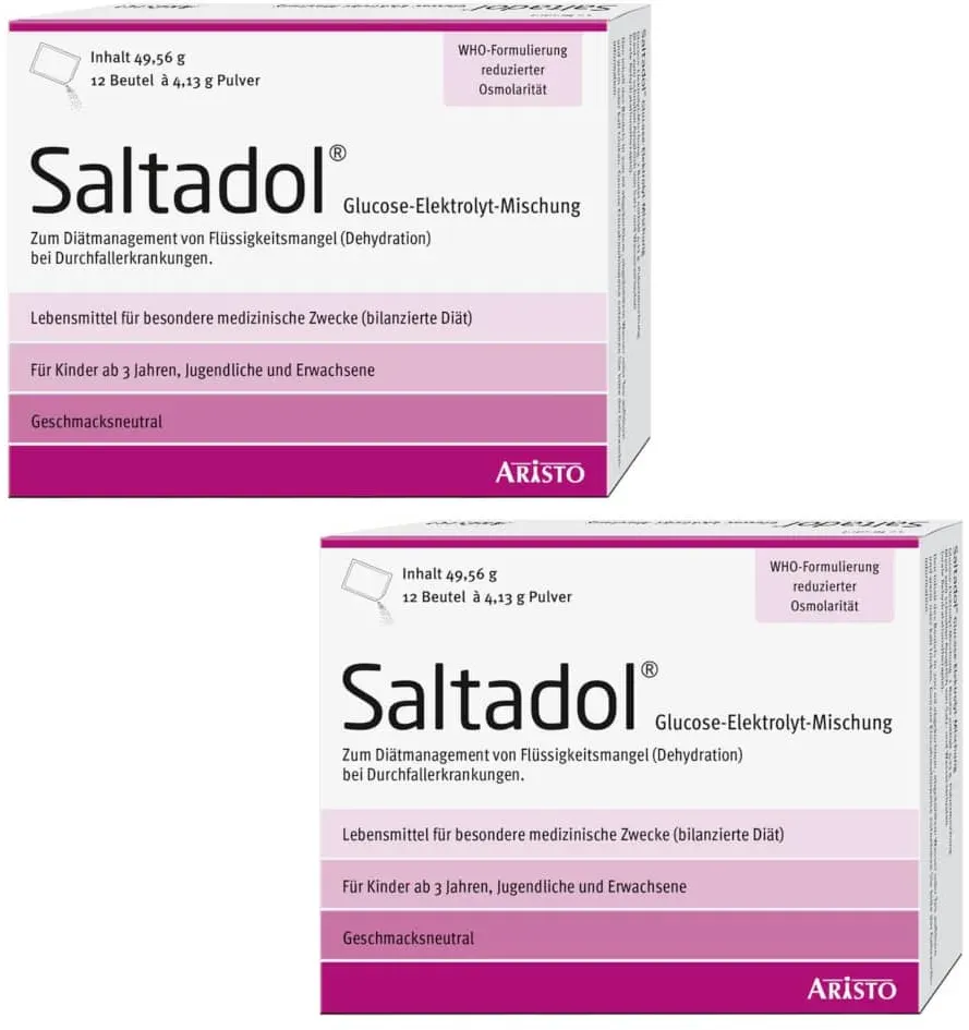 Saltadol Doppelpack  2X12 St Pulver zur Herstellung einer Lösung zum Einnehmen