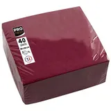 PROnappe Servietten bordeaux 2-lagig 19,0 x 19,0 cm 40 St.