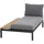 Siena Garden Alvida Loungesofa schwarz/teak