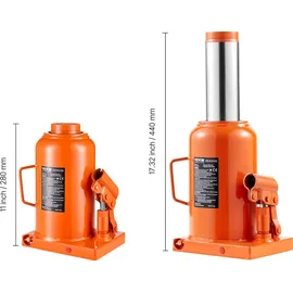 Vevor Wagenheber Stahl 28-44 cm orange