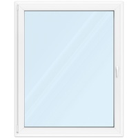 Fenster 120x150 cm, Kunststoff Profil aluplast IDEAL® 4000, Weiß, 1300x1100 mm, einteilig festverglast, 2-fach Verglasung, individuell konfigurieren