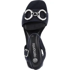 REMONTE Damen D1L50 Sandale mit Absatz, Navy / 14, 36 EU