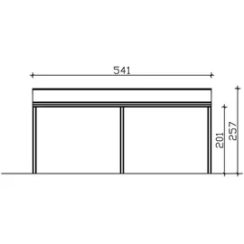 SKANHOLZ Monza 541 x 307 cm anthrazit