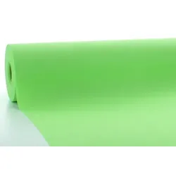 Sovie HORECA Airlaid Tischdeckenrolle Apfelgrün, 80 cm x 40 m , 1 Stück Uni Basic Neutral