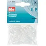 Prym 526380 Gardinenhaken weiß, Plastic, 30 Stück