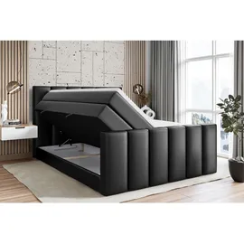 altdecor Boxspringbett BOXI1-Z KING 160 x 200 cm H3/H4 Schwarz