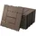 ECD Germany WPC Terrassenfliesen Dunkelbraun 30 x 30 cm 11 St.