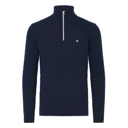Troyer KRONSTADT "Troyer KSCall half zip", Herren, Gr. 3XL, blau (sky captain), Obermaterial: 100% Baumwolle CO., Pullover Troyer