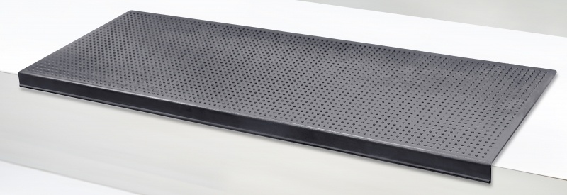 Jet-Line Stufenmatten STAIRS Außenbereiche Treppenmatten Antirutschmatte 25x75cm schwarz Design Punkt klein