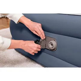 BESTWAY Tritech Doppelluftbett SleekFlowTM mit Kopfteil & integrierter Elektropumpe 226 x 152 x 84 cm