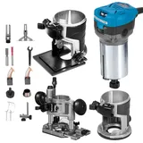 VEVOR 710W Holzfräse Oberfräse Kantenfräse Mit Feste Basis Neigungsbasis Tauchbasis