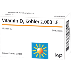 Vitamin D3 Köhler 2.000 I.e. Kapseln 20 St