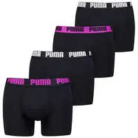 Puma MEN EVERYDAY BOXER electric orchid / schwarz combo XL 4er Pack