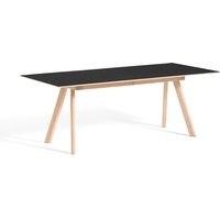 Tisch CPH30 ausziehbar soaped oak - black linoleum 250 cm L