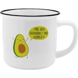 SHEEPWORLD GRUSS & CO Becher Motiv "Avocado" | New Bone China Porzellan, 35 cl | Geschenk, Sprüchetasse | 46977