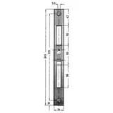 ede - kfv Schliessblech Nr 0129-03-24 245X24X2 mm
