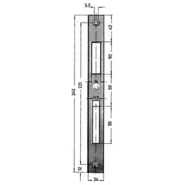 ede - kfv Schliessblech Nr 0129-03-24 245X24X2 mm