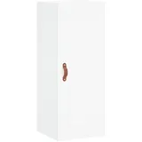 vidaXL Wandschrank 34,5x34x90 cm Weiß Holzwerkstoff