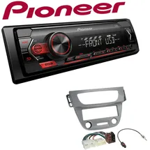 Pioneer 1-DIN Autoradio USB AUX Android Set für Renault Megane III 2008-2014